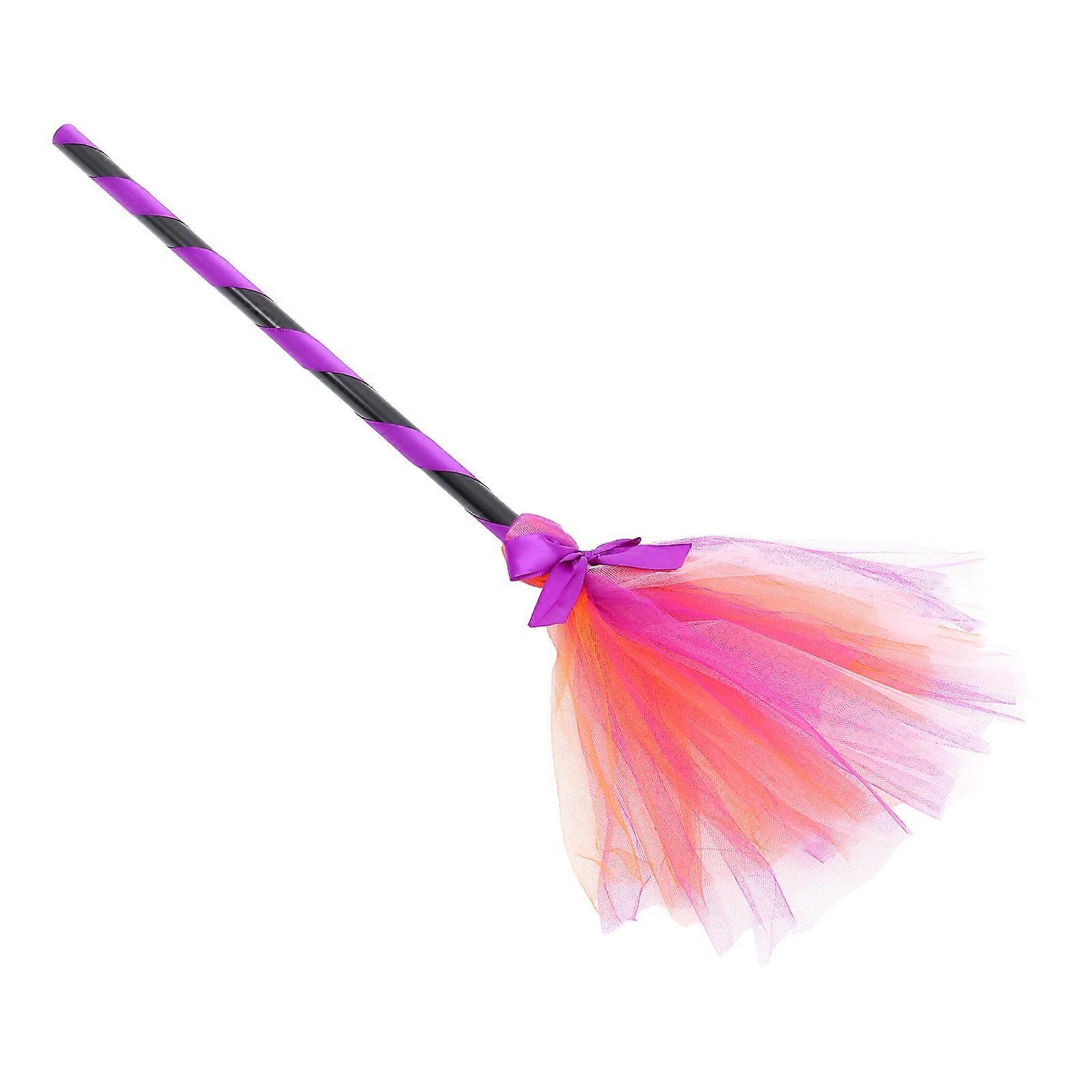 Halloween Witch Broom Plastic Witch Broom Party Decoration