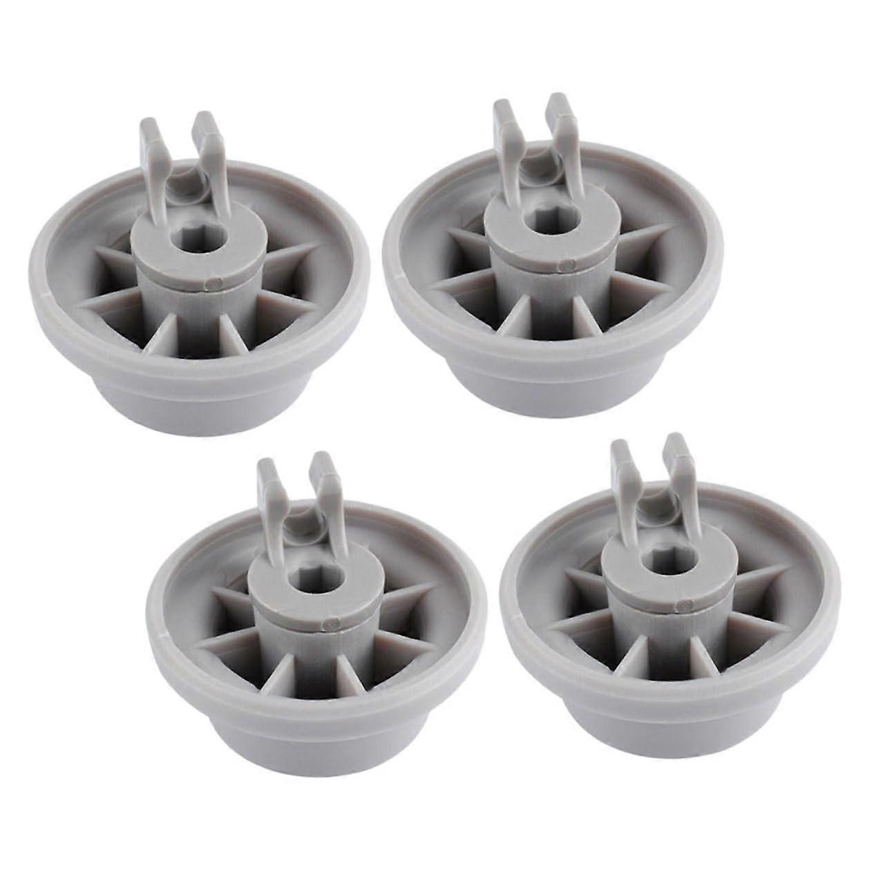 4pcs Dishwasher Lower Rack Wheels Replacement Parts Kit for Smooth Rack Movement and Easy Installation