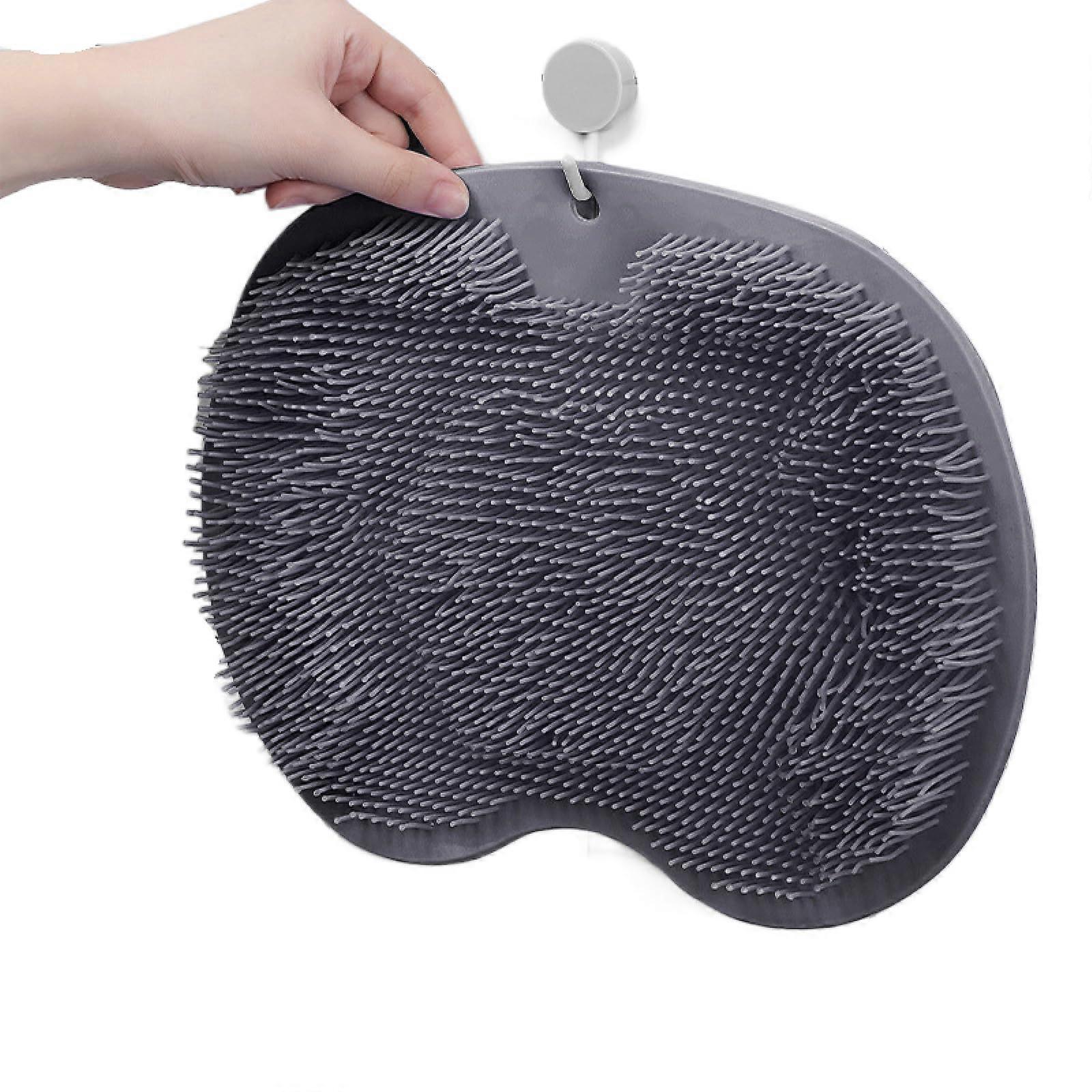 Bath Back Scrubber with AntiSlip Suction Base for Shower and Tub, Gentle Massage, 2 Pack