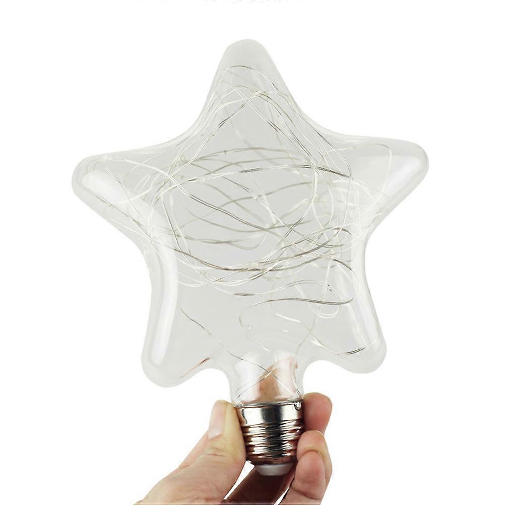 Vintage Light Bulb Pentagram Filament Bulb for Lighting Use E27