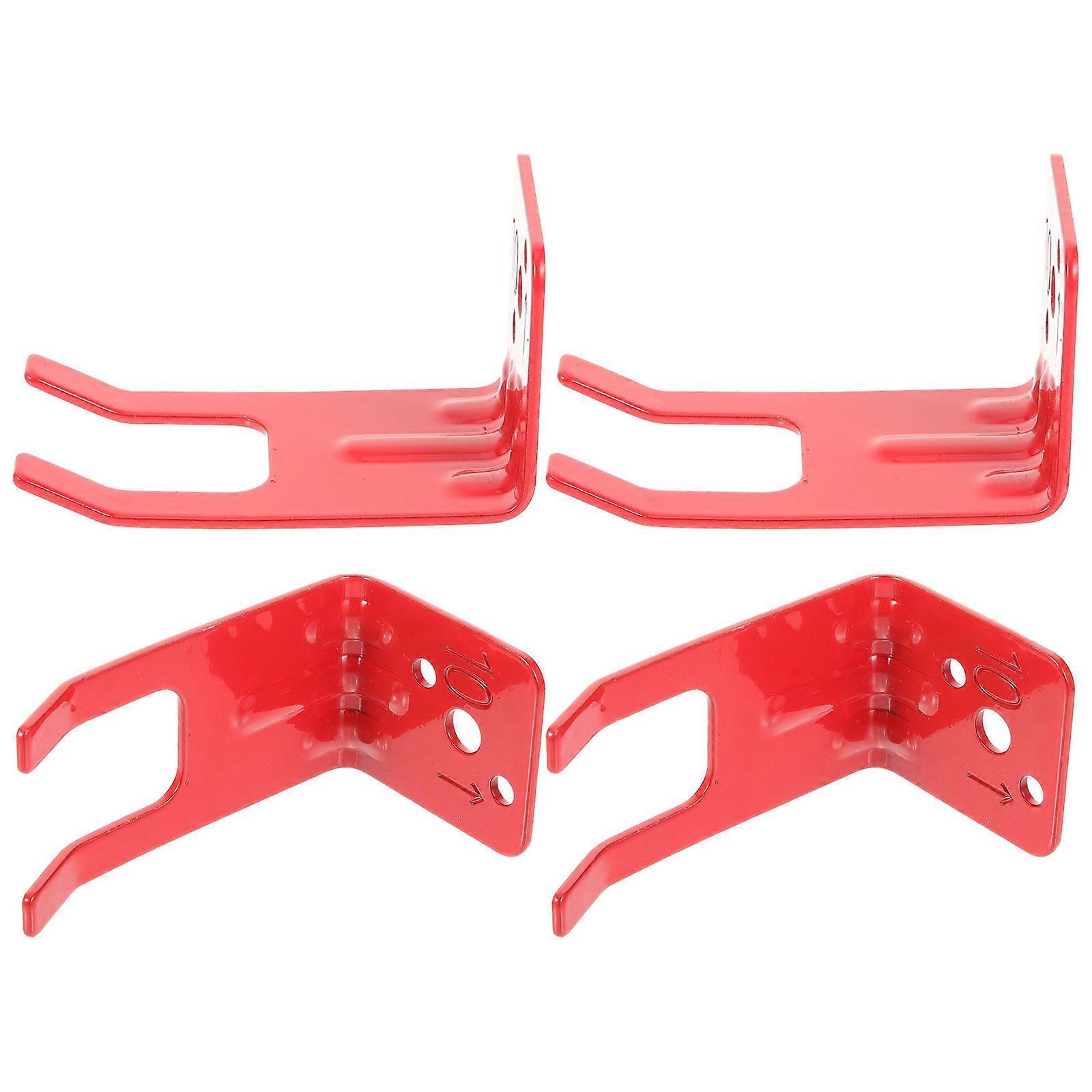 Red Fire Extinguisher Mount Iron Wall Bracket with 20Pcs for Home