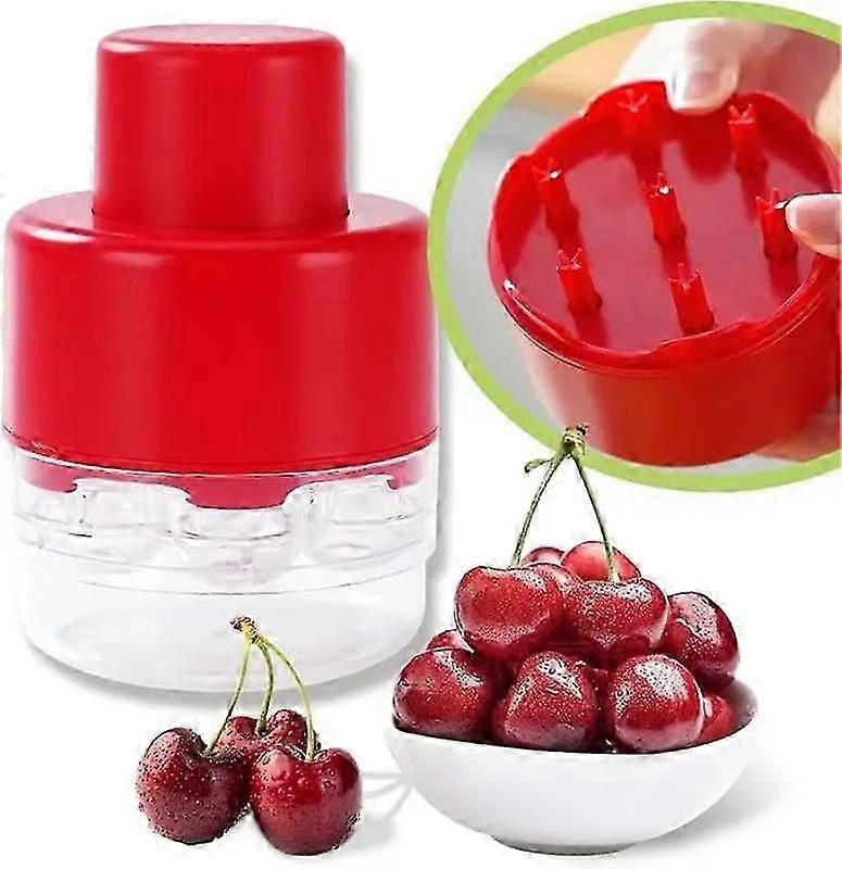 7-in-1 Cherry Pitter Tool Portable Push-Down Pit Remover, Press Type Kitchen Tool