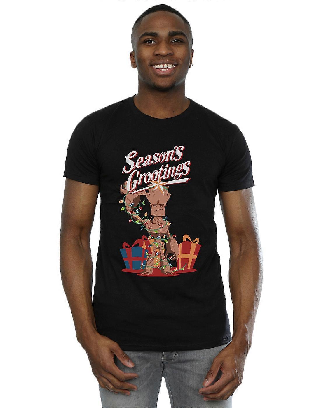 마블 남성용 마블 코믹스 그루트 시즌 그루팅 티셔츠