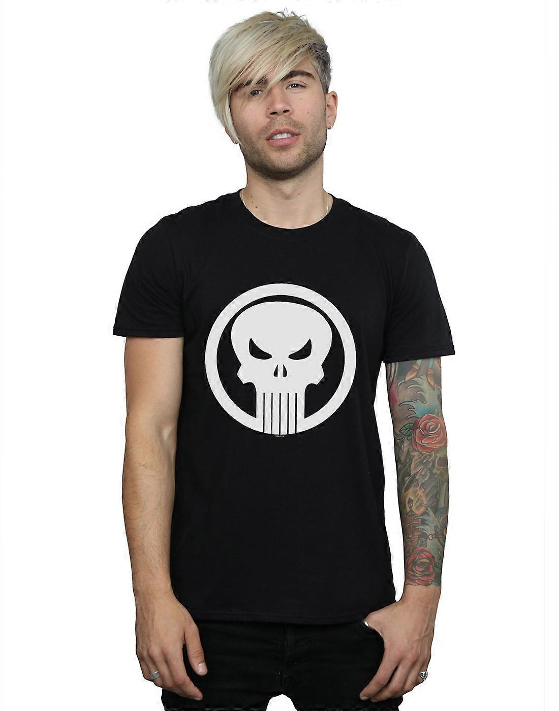 Marvel Men's The Punisher Skull Circle T-Shirt