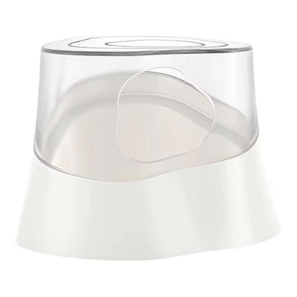 Large Hamster Sand Bath Container with Lid, Transparent Bathroom Box, Spacious Solid Base