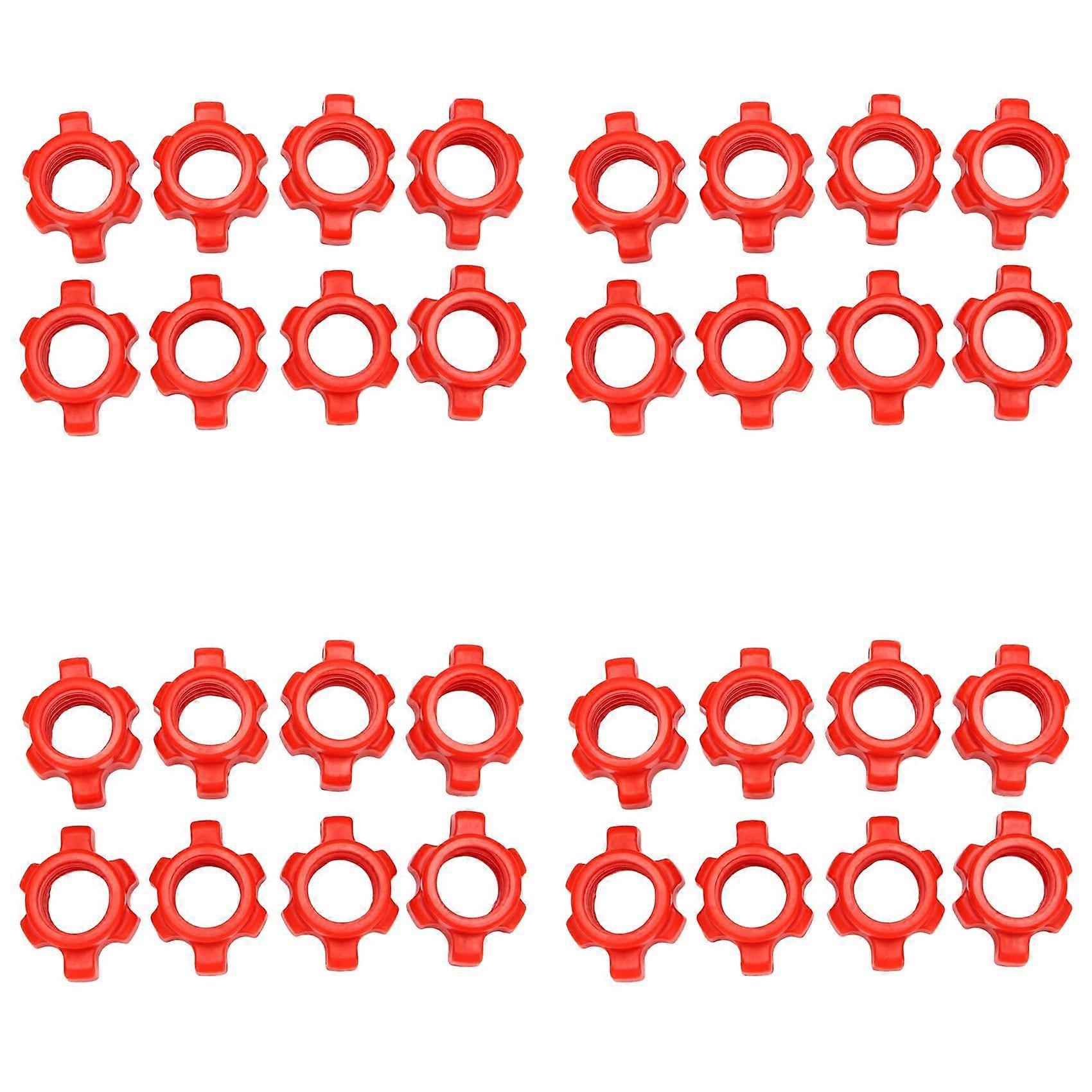 32PCS Dumbbell Collars and Barbell Collars Spin Lock Nuts Secure Weight Lock for Training