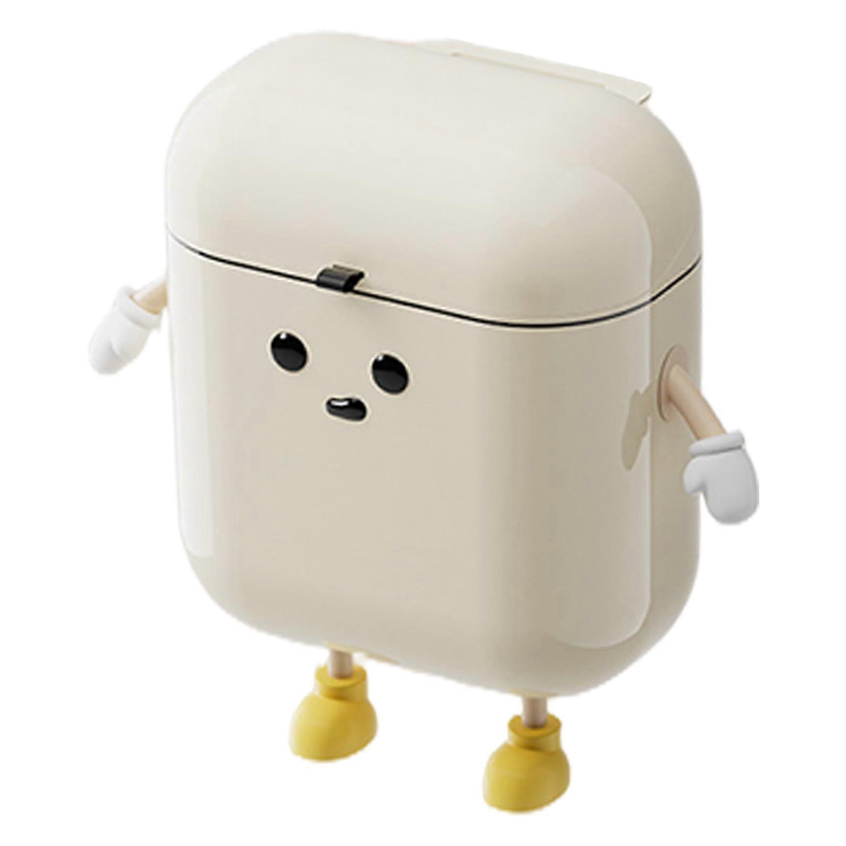 Wall Mounted Trash Can with Lid, 12L Hanging Kitchen Bin, Waterproof Plastic, OdorSealing, SpaceSaving