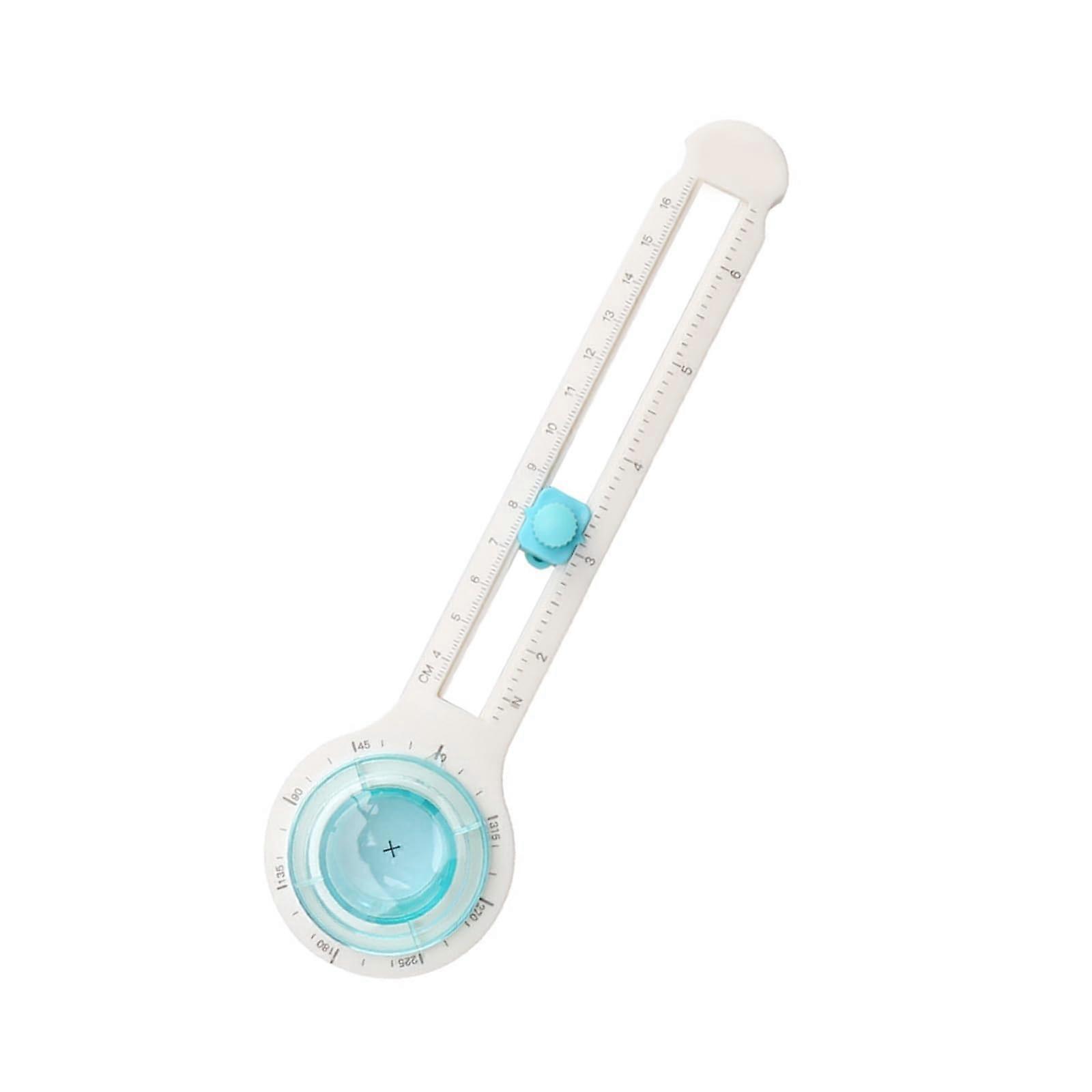 Paper Circle Cutter with Adjustable Diameter and Dual Scale for Scrapbooking, Card Making