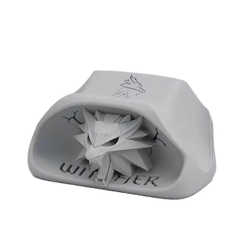 Wolf Head Game Controller Base for Xbox Gamepad Gaming Computer Accessories Game Desktop Storage Organizer Gray