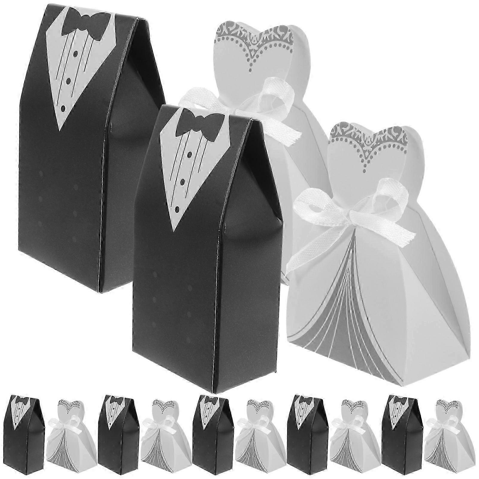 Wedding Favor Candy Boxes for 100Pcs Elegant Candy Packaging Containers