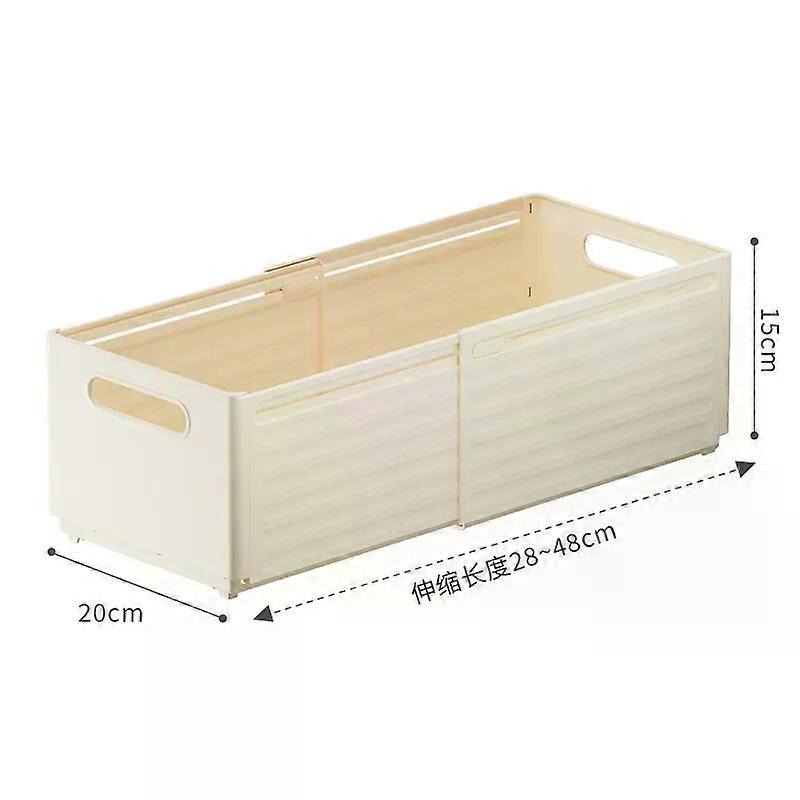 1PC Retractable Drawer Organizer Length Adjustable Cabinet Storage Box Stackable Kitchen Organizers Sorting Storage Box for Home