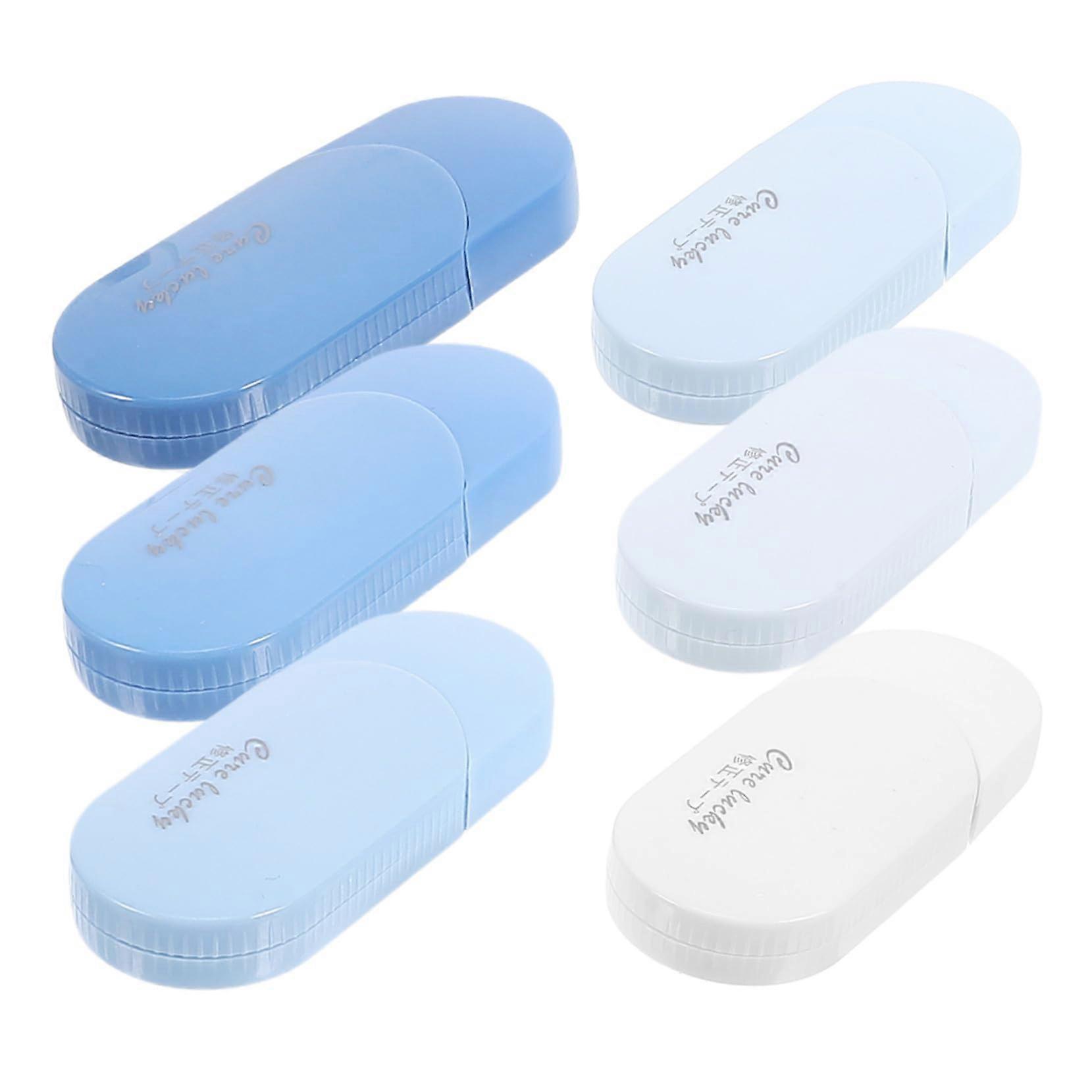 Gradient Blue Correction Tape Set BreakResistant White Tape for Students School and Office Use