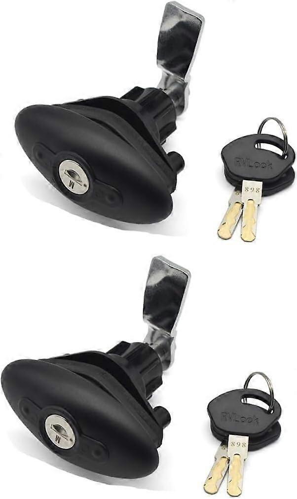 RV Cabinet Lock Waterproof Compression Latch for Trailer or Mailbox with Two Unique Keys