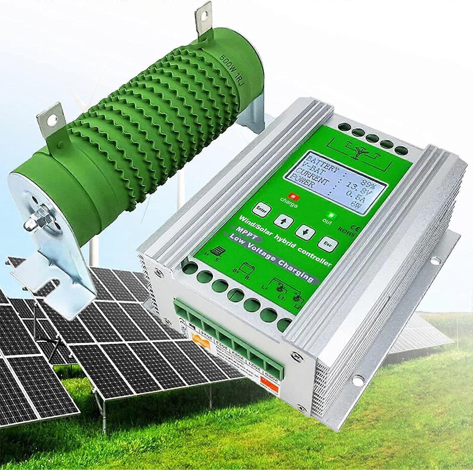 Wind Solar Hybrid MPPT Boost Charge Controller 6000W12000W 12V/24V/48V LCD OffGrid