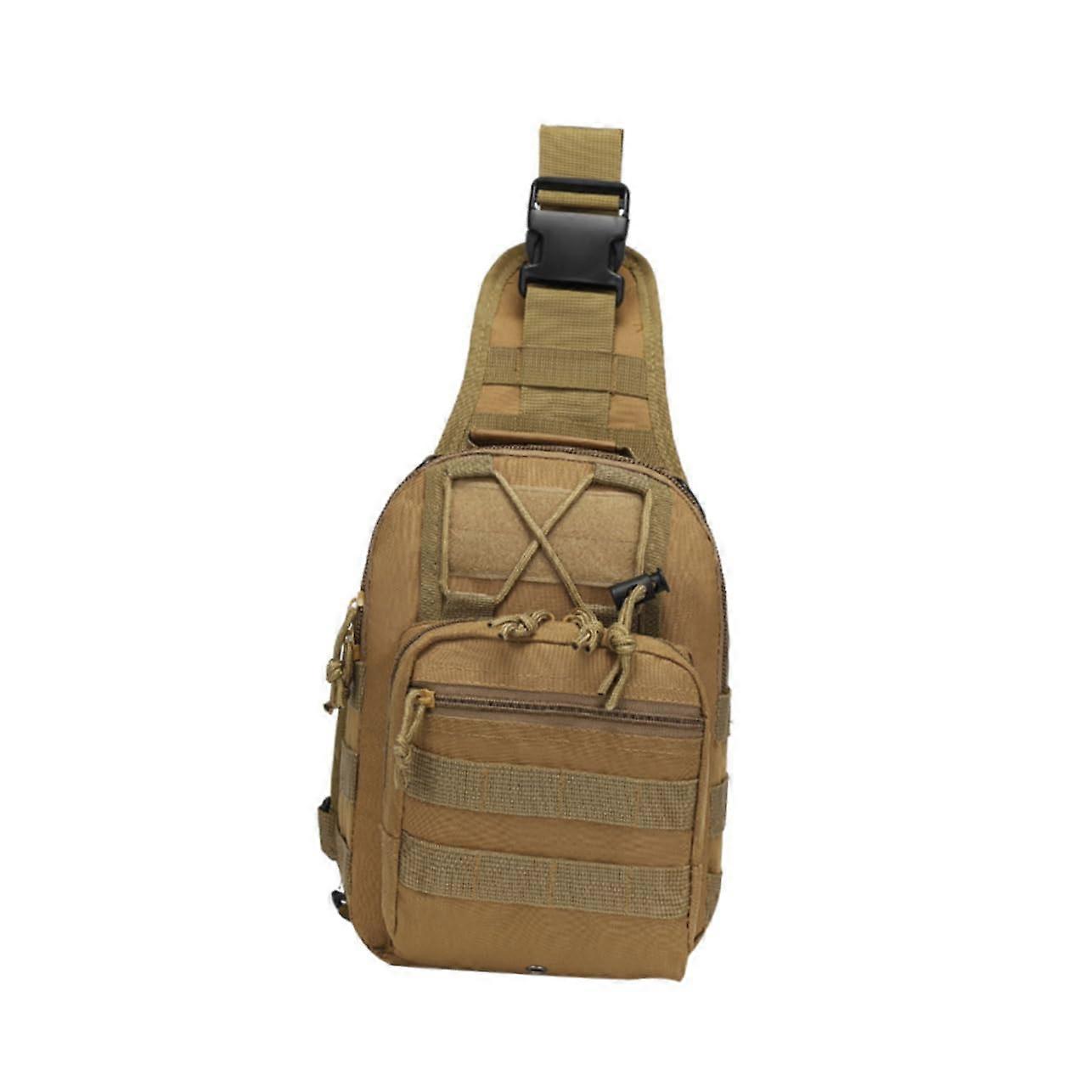 Nylon Outdoor Hiking Chest Bag with MultiPocket Storage and Adjustable Straps for Camping