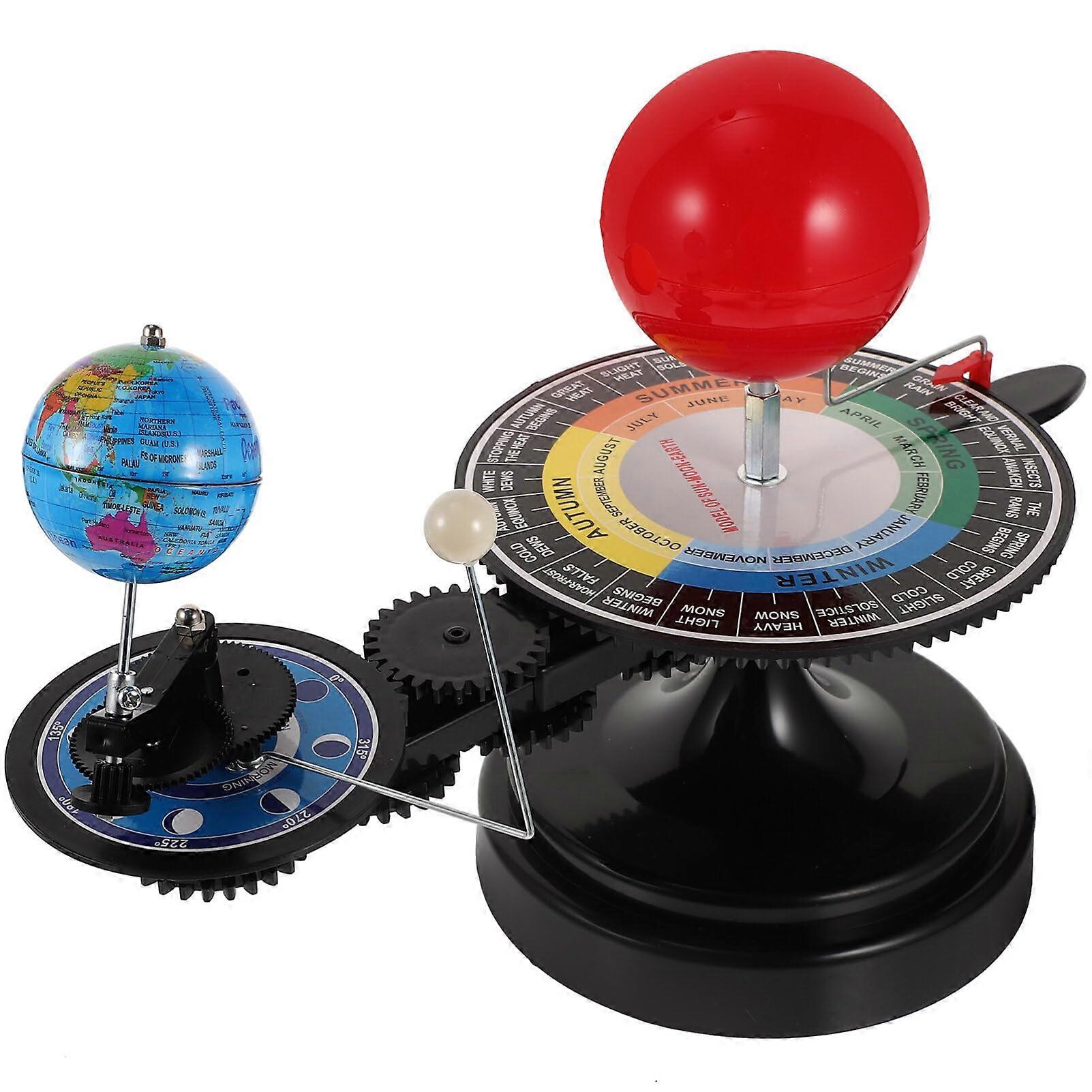 Astronomy Educational Model with 3D Orbital Motion Display, Earth Moon Sun Solar System Model