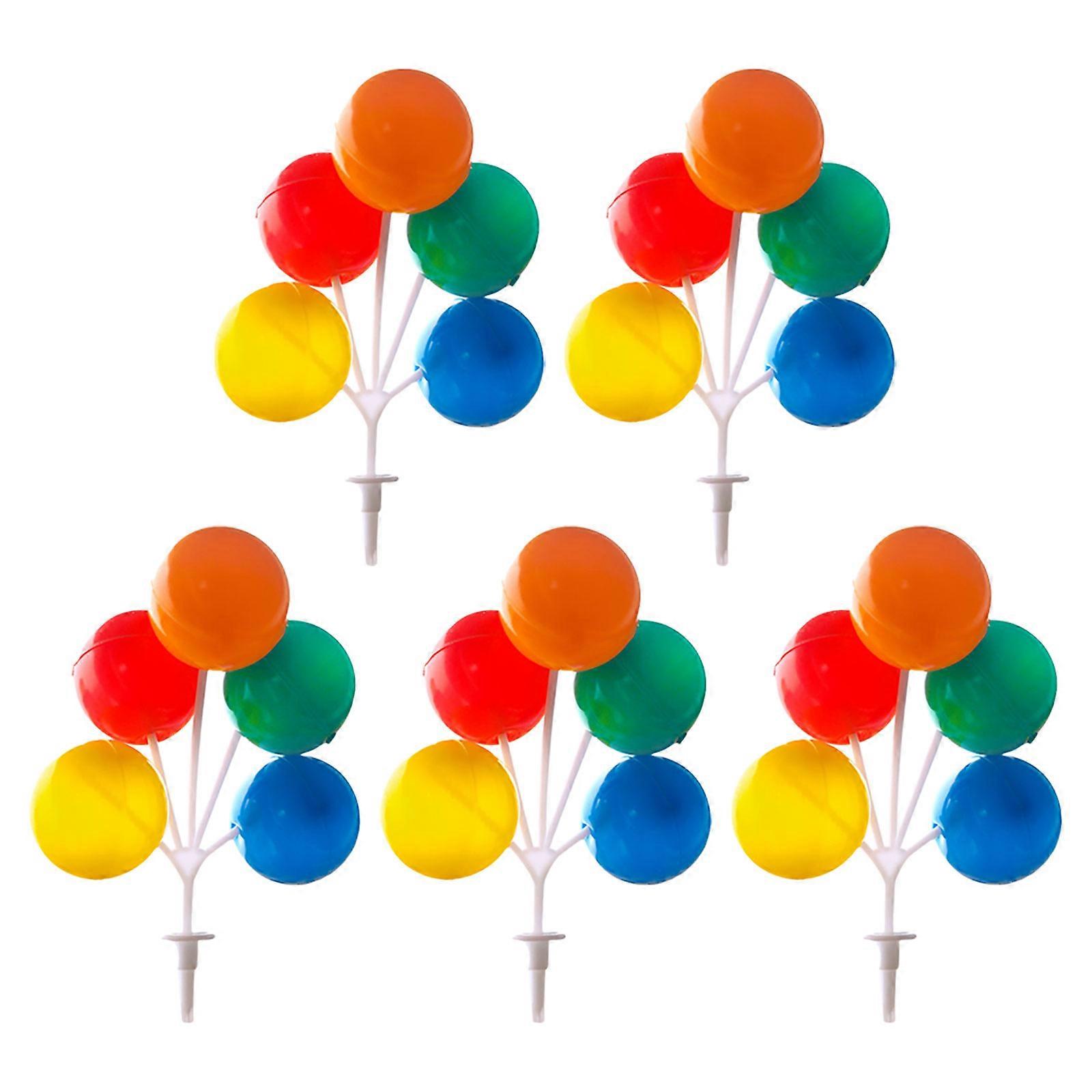 Colored Balloon for Decorative Cake Use 5Pcs Set