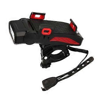 Lámpara de iluminación de bicicleta multifuncional, faros de bocina, luces de carga USB para bicicleta de montaña, equipo de equitación