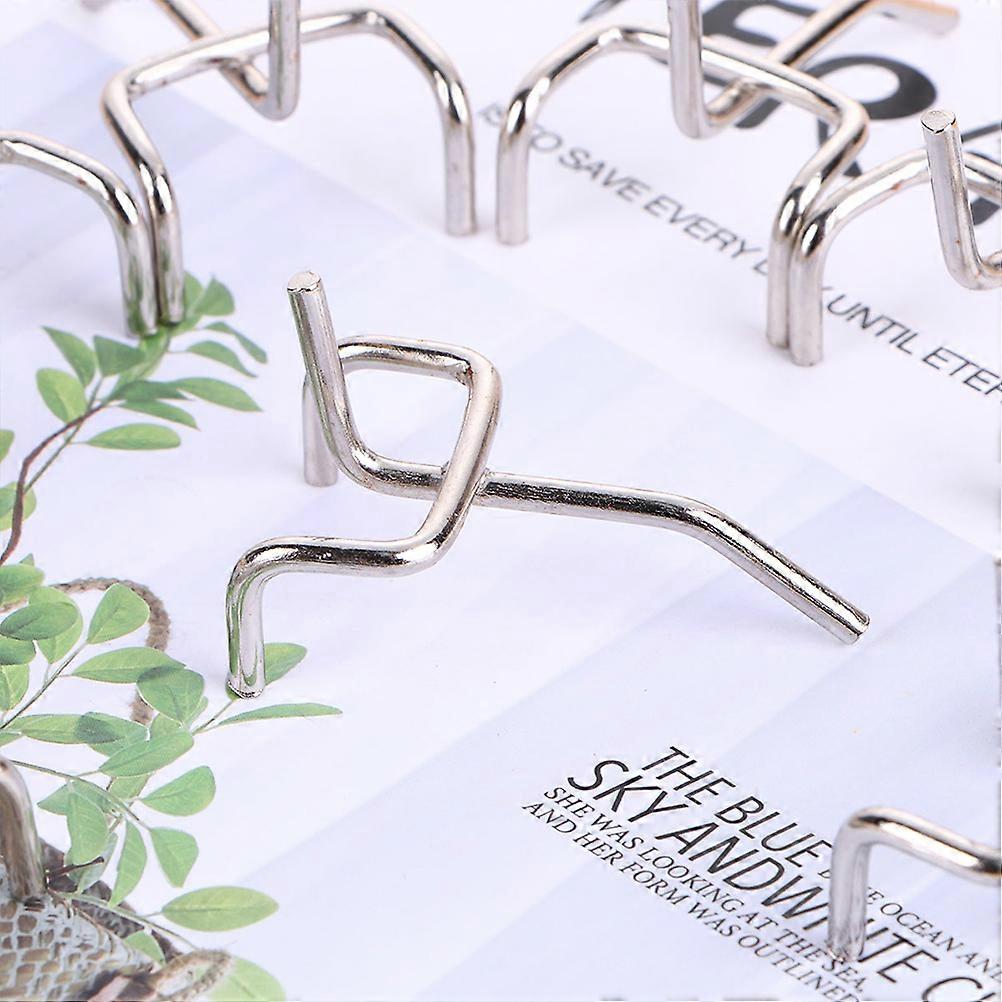 Silver Hanging Hooks Shelf Hook for Home Use 100Pcs Versatile Use