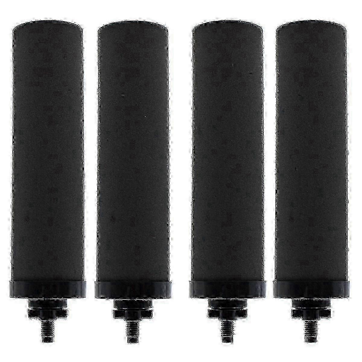 4 stuks waterfiltervervanging voor Berkey Black actieve koolstof BB9-2 filters voor zwaartekrachtgevoede waterfiltersystemen -ja