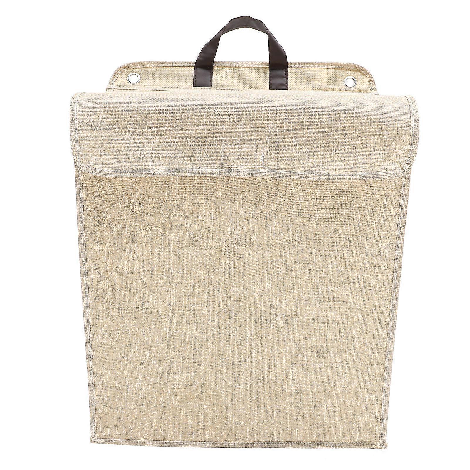 Rectangular Collapsible Laundry Basket Lidded Hamper For Living Room Dust-proof 1Pack