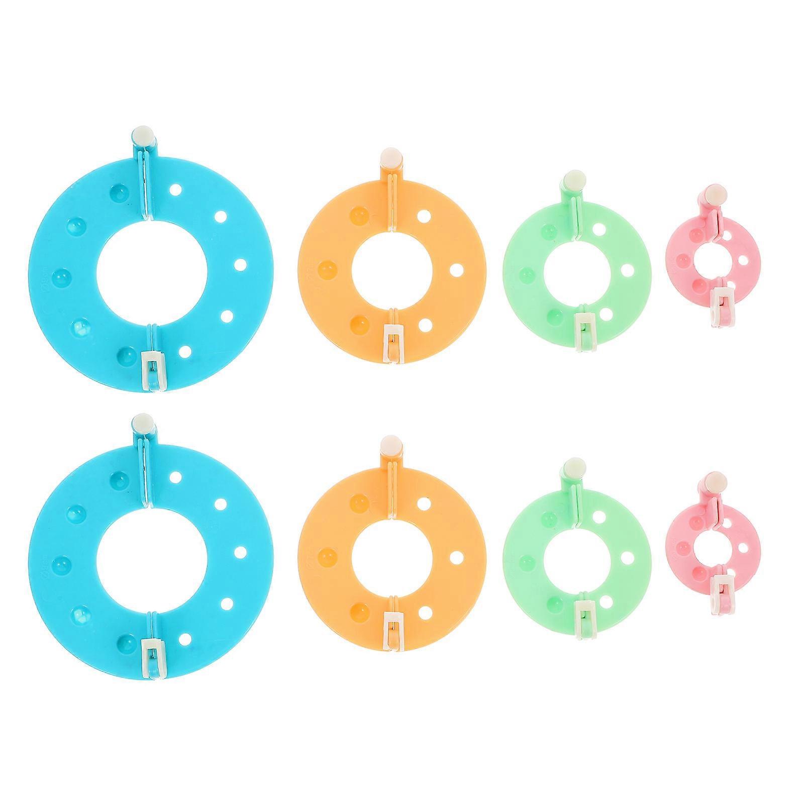 Plastic Pompom Maker Kit for Wool Craft Making 1Set Assorted Colors