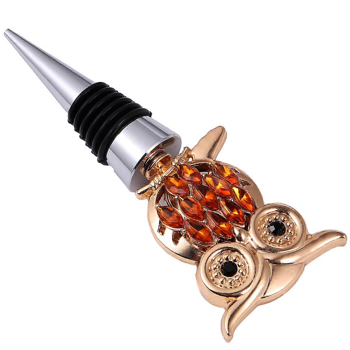 Creative Beverage Stoppers Owl for Use 1Pcs Silver