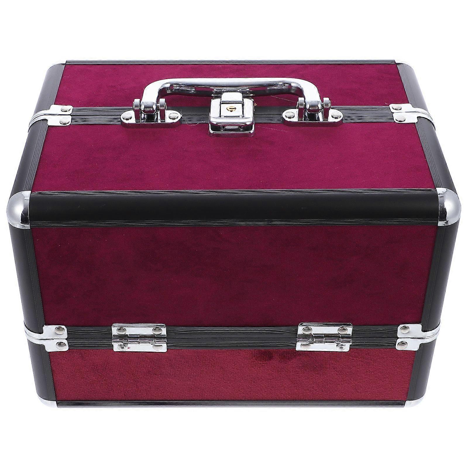 1pc Large Capacity Makeup Case Practical Cosmetic Bag Toiletry Storage Container