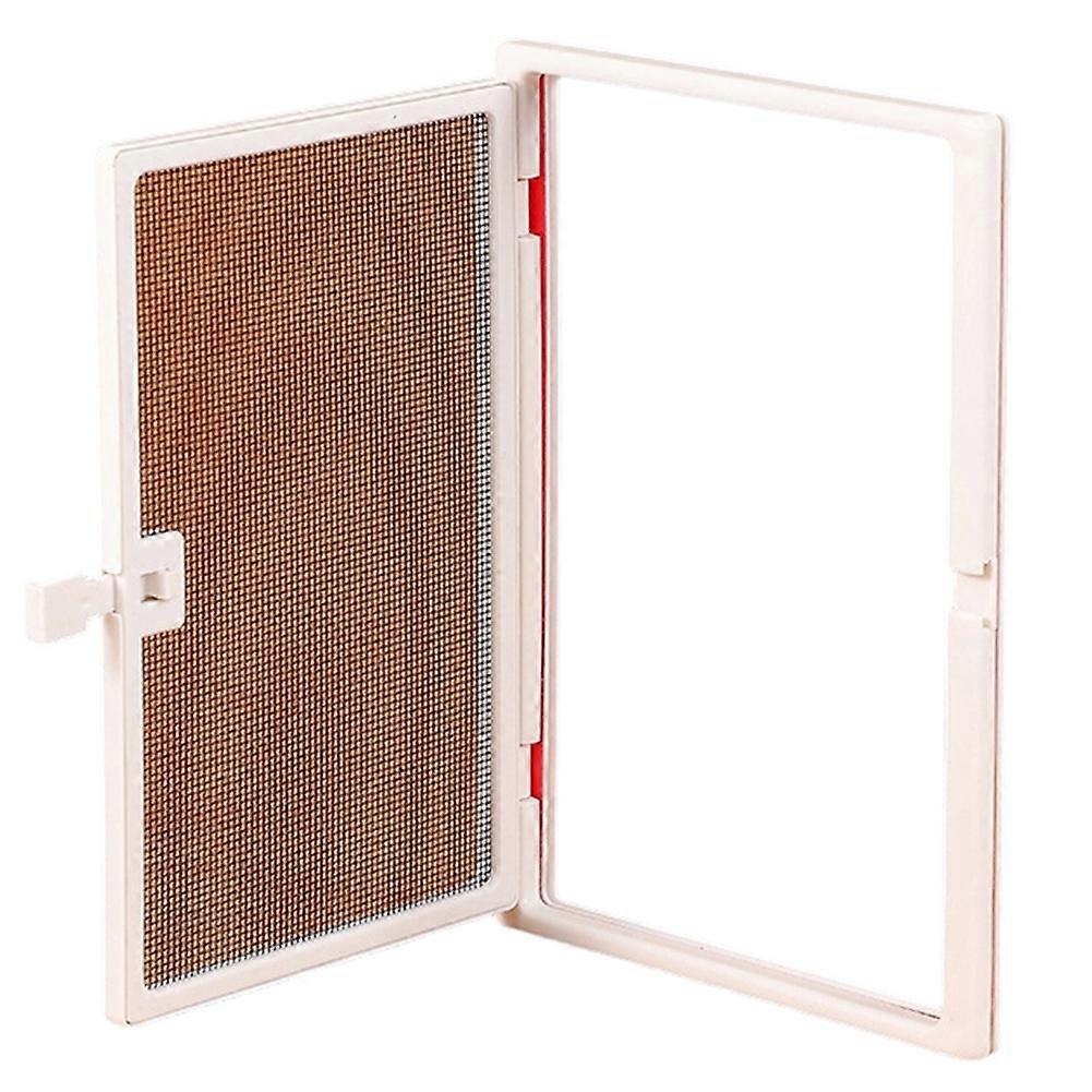 Window Screen with Small Window, Enhanced Wind Resistance, Easy Installation White