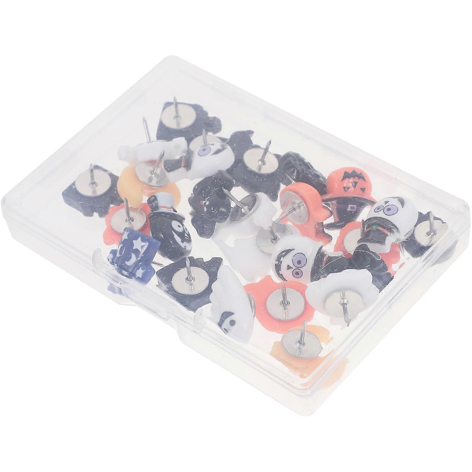 Decorative Thumbtacks Halloween Pushpins for Office Use 1 Box Multi-Function