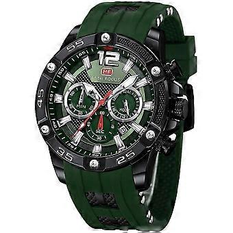 Men Watches Unique Casual Wrist Watches (Chronograph/Waterproof/Luminous/Calendar/24 Hours) Silicon Band Fashion Watches for Men