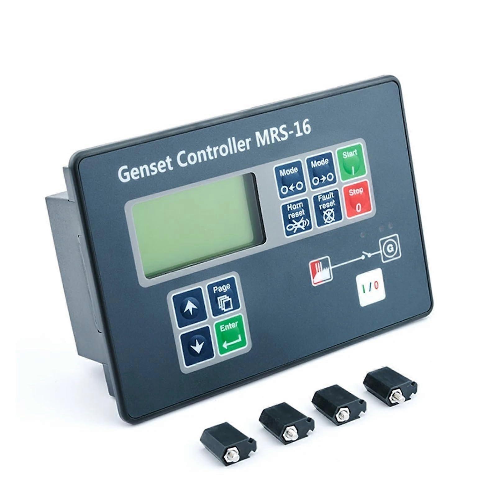 MRS16 Automatic Generator Controller Genset Control Panel with Remote Start LCD Module Compatible