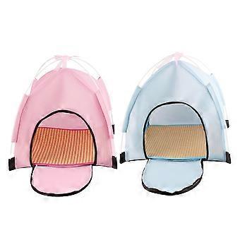 Pet Supplies Portable Outdoor Tent for Pets 1Pcs Pink Foldable Shelter