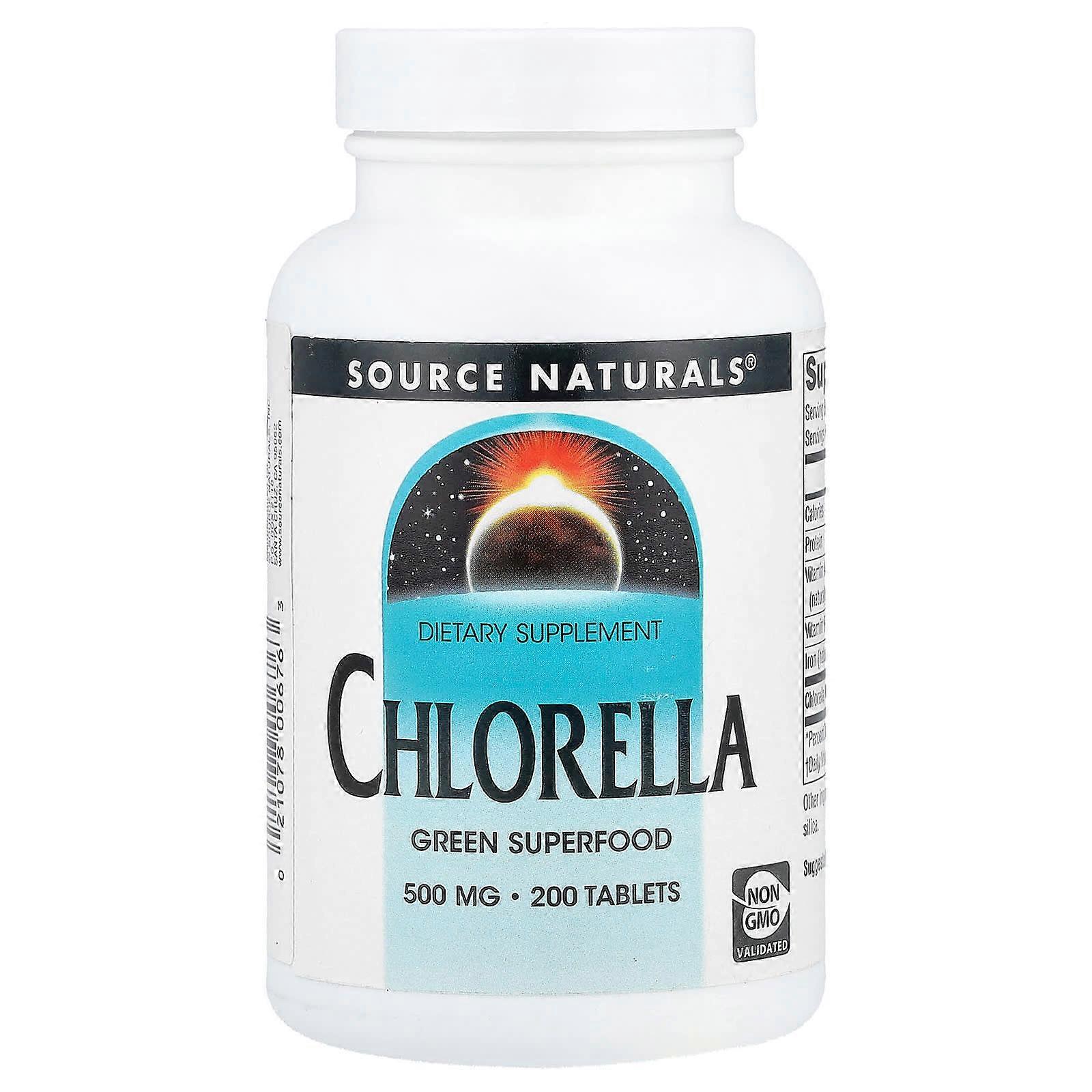 Source Naturals, Chlorella, 500 mg, 200 Tablets
