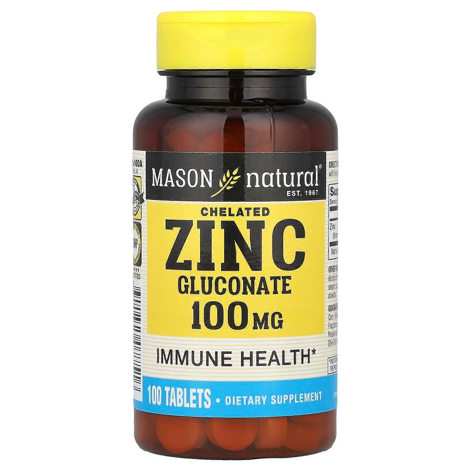Mason Natural, Zinc, 100 mg, 100 Tablets