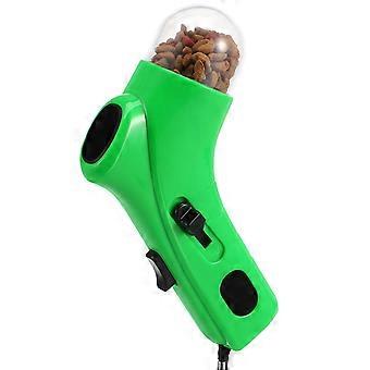 Snack Launcher for Dog Treat Catapult Feeder Interactive Toy Green