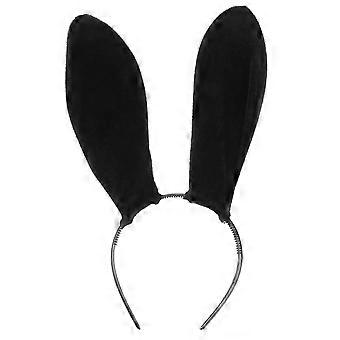 Halloween Party Hairband for Decoration Black Rabbit Ear Headband Carnival Headpiece