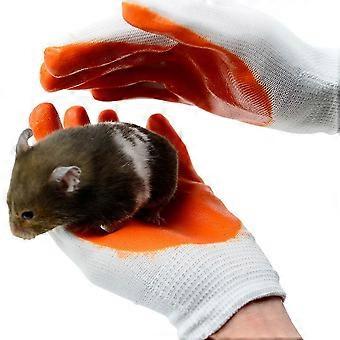 1 pari eläimiä käsitteleviä suojakäsineitä Sakeuttaa puremista estäviä naarmuja Puutarhanhoito Villieläinten suojakäsineet hamsterille Pienet lemmikkieläinten kasvatustarvikkeet