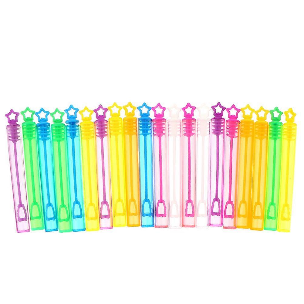 Empty Bubble Wands Plastic for Bubble Making 30Pcs Refilled Assorted Colors