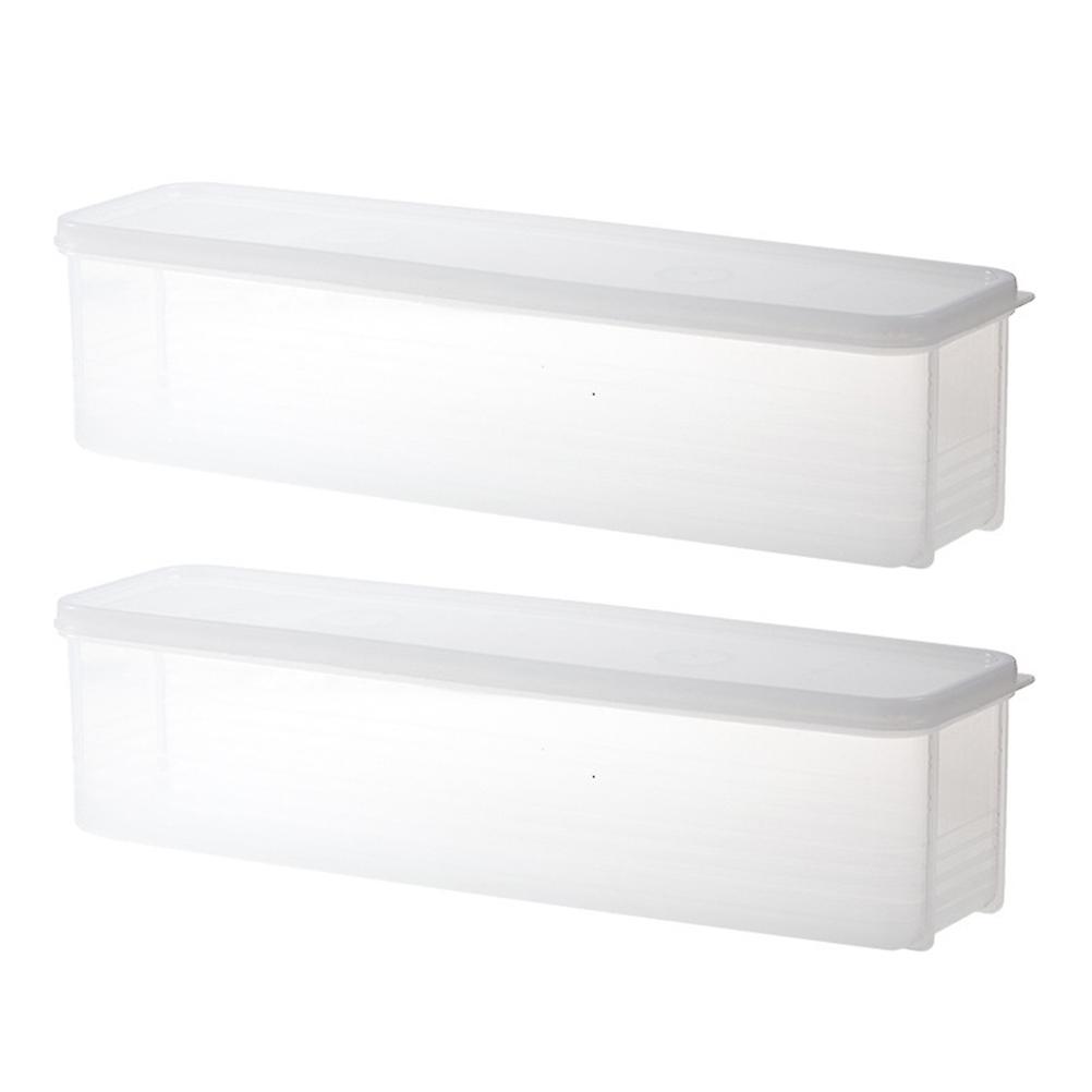 Noodles Box for Kitchen Storage Use 2Pcs Transparent Container