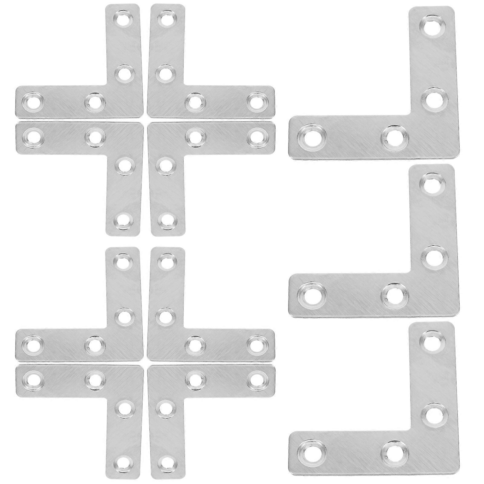 36pcs L Bracket Heavy Duty Flat Angle Bracket L Bracket For Cabinet Brace Bracket