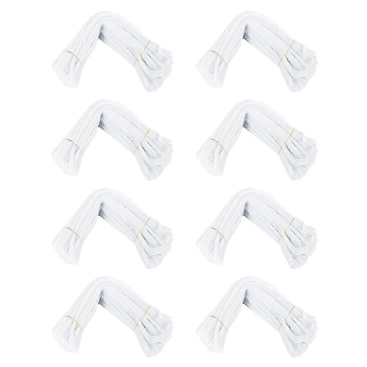 100 Pcs 30cm creation pipe cleaners, white