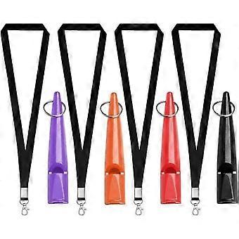 Sifflets professionnels pour chiens, sifflets de dressage 210,5 Hz en plastique haute fréquence avec porte-clés et cordon pour aboyer et rappeler.