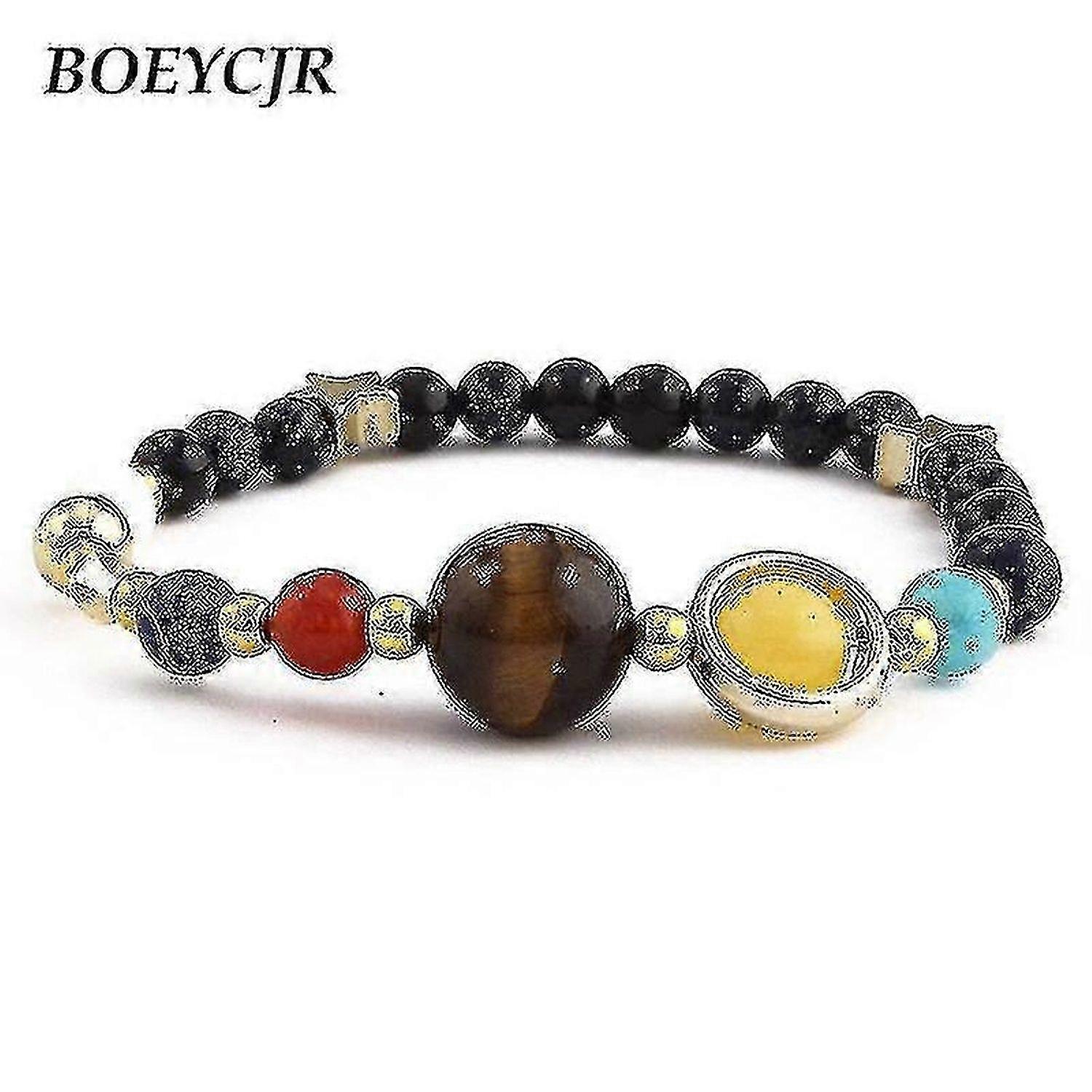 9 Planets Pluto Universe Planets Beads Bangles & Bracelets F