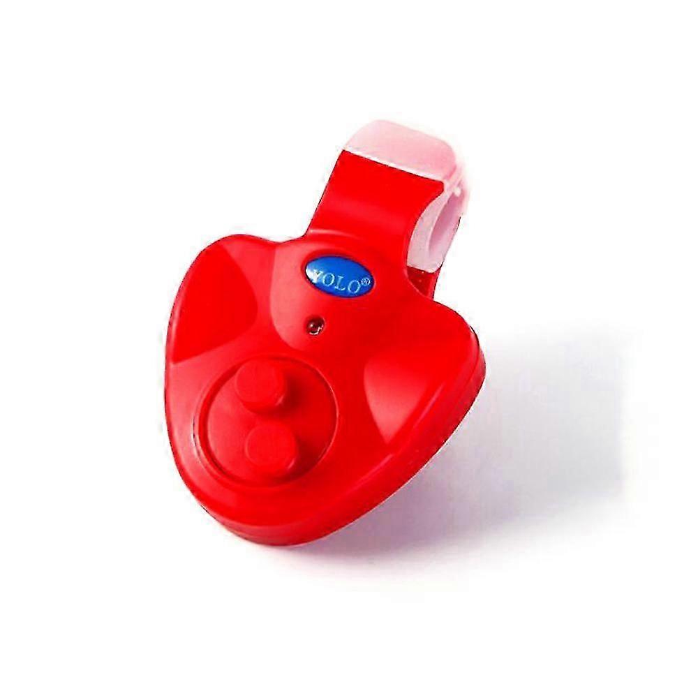 Fish Bite Alarm Electronic Buzzer with Daytime Night Indicator, Sensitive, Non-Slip, Easy to Carry, 3 Button Batteries