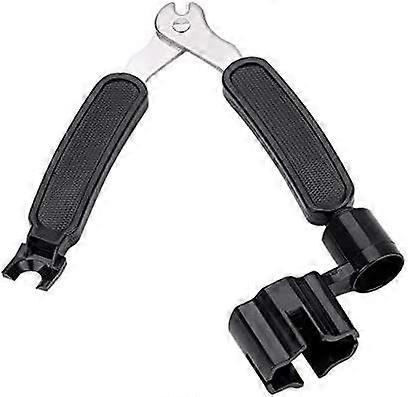 Gitar String Cutter, 3-i-1 Gitar String Winder Cutter Bridge Pin Puller Sound ConsoleBlack