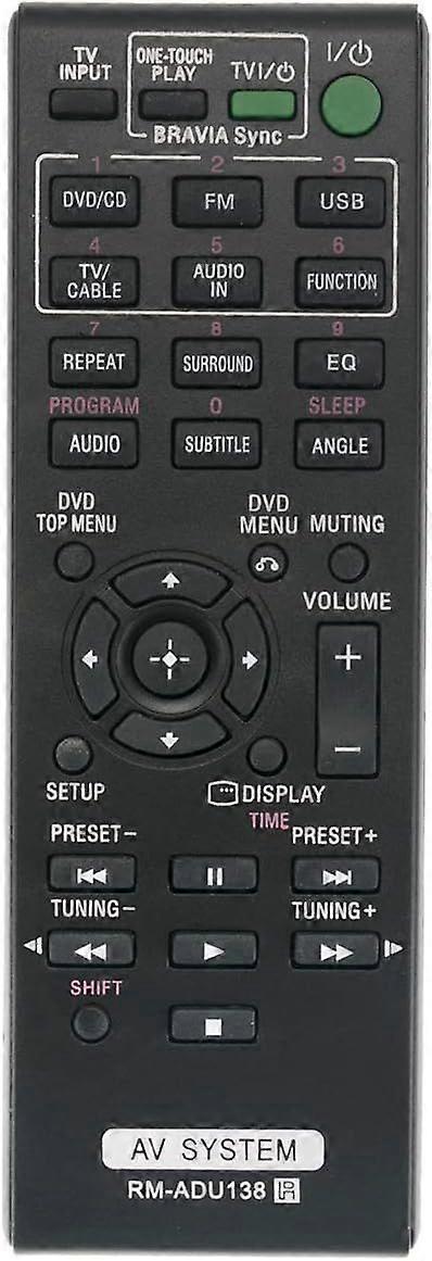 Remote Control Smart Remote Controller for Sony RM-ADU138 AV System