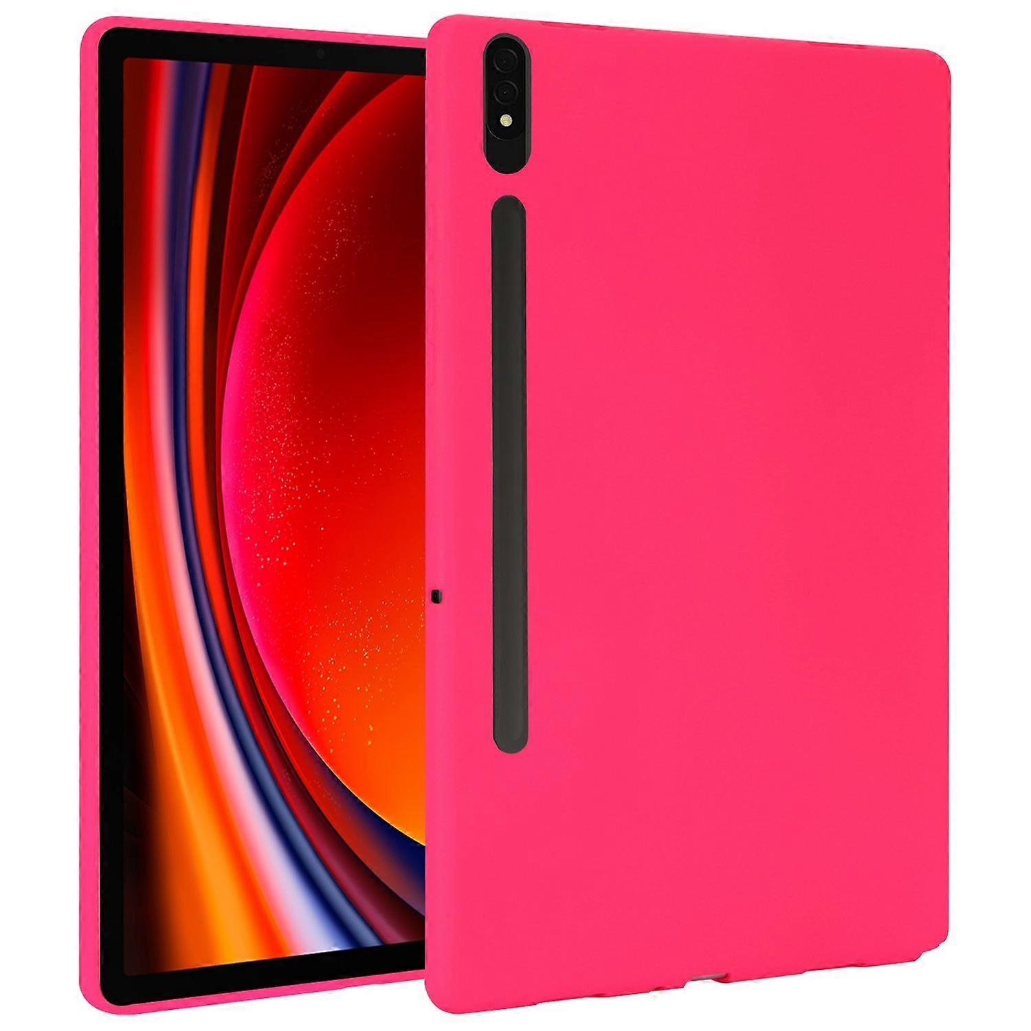 For Samsung Galaxy Tab S10 Plus / S9 Plus FE Plus / S8 Plus TPU Silicone Case Tablet Case Ultra Thin Cover Pink