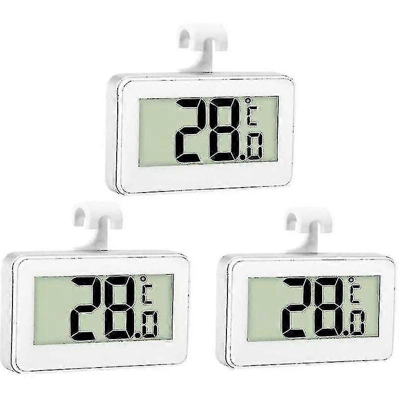 Fridge Thermometer Digital Thermometer Freezer Thermometer(3pcs,white)