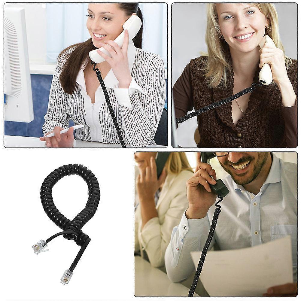 Spiralkabel für Telefone, 3-teilig, strapazierfähig